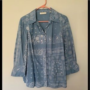 Coldwater Creek Women’s Button Down Shirt Sz 1X